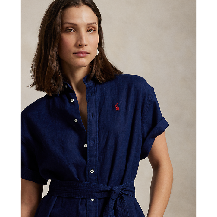 PRL Linen Short-Sleeve Shirtdress/Haljina 211959912001