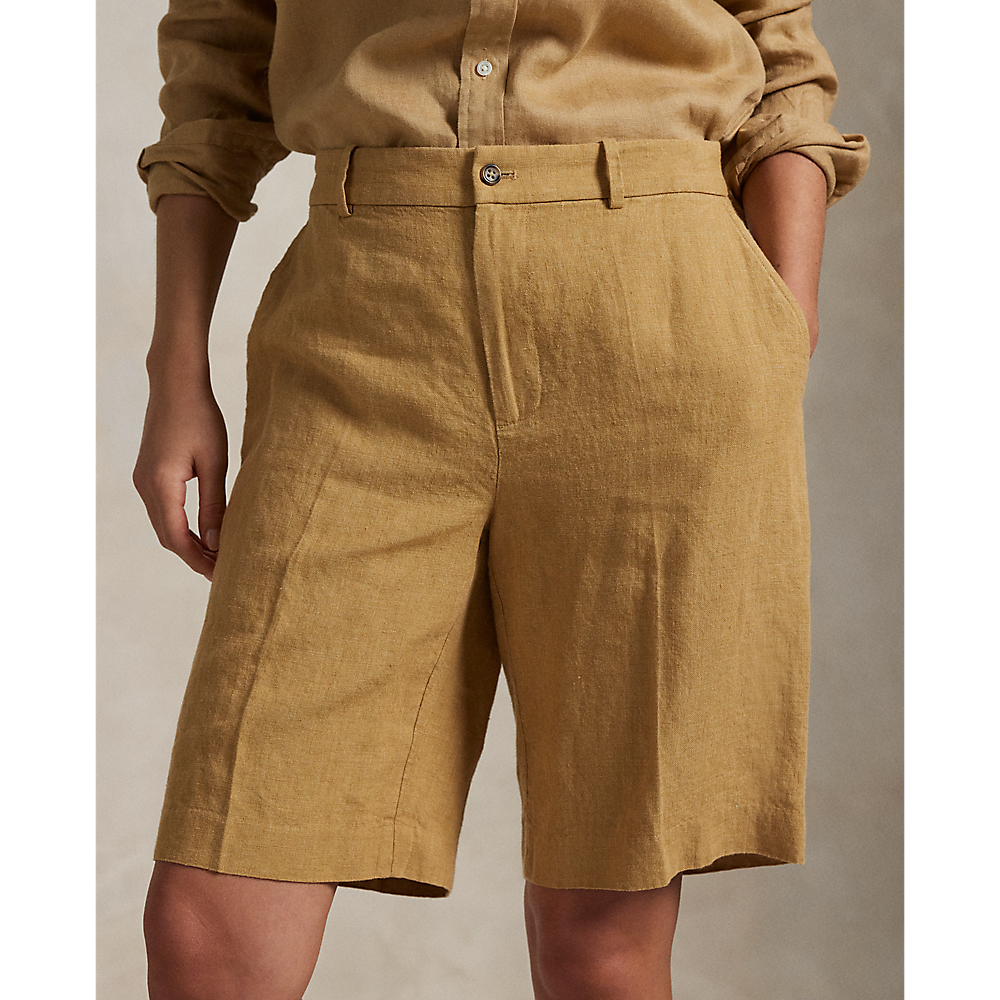 PRL Long Pleated Linen Short/Bermude 211965032001