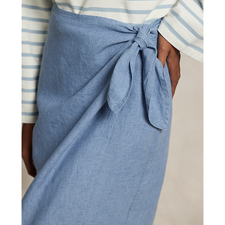 PRL Linen Tie-Wrap Skirt/Suknja 211965033001