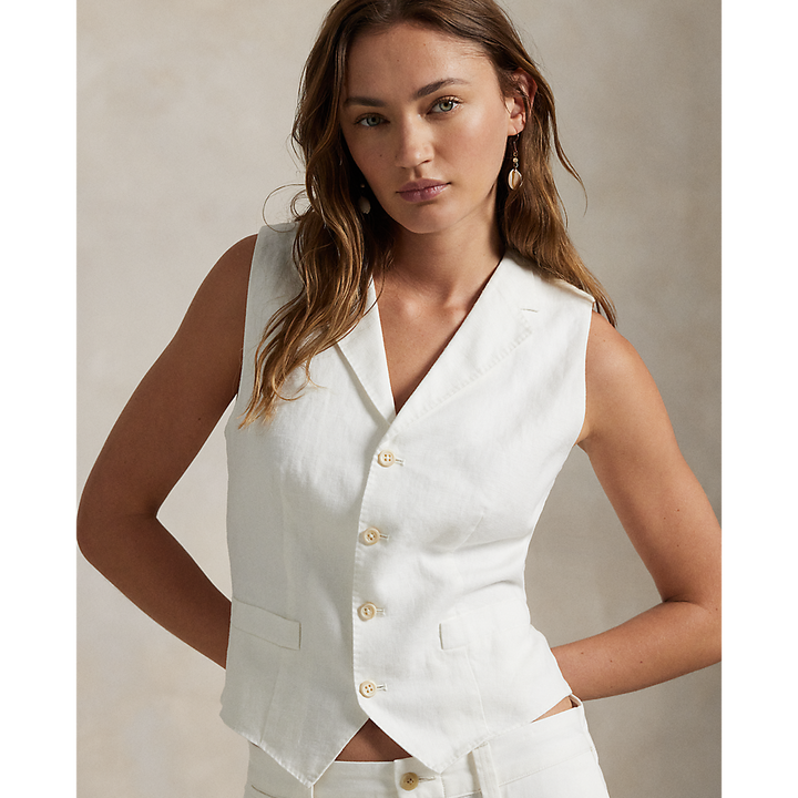 PRL Linen-Cotton Waistcoat/Prsluk 211965038001