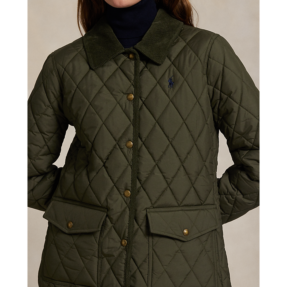 PRL Corduroy-Trim Quilted Barn Jacket/Jakna 211965336001