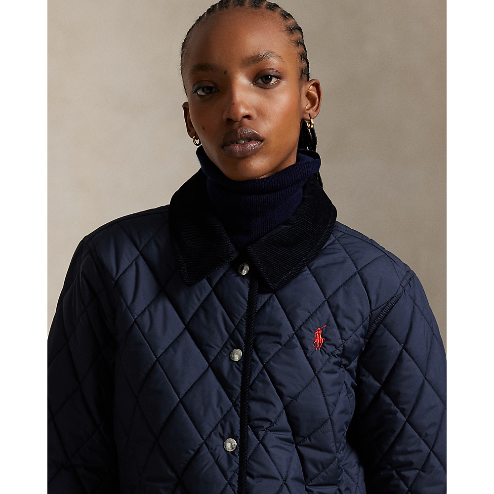 PRL Corduroy-Trim Quilted Barn Jacket/Jakna 211965336002