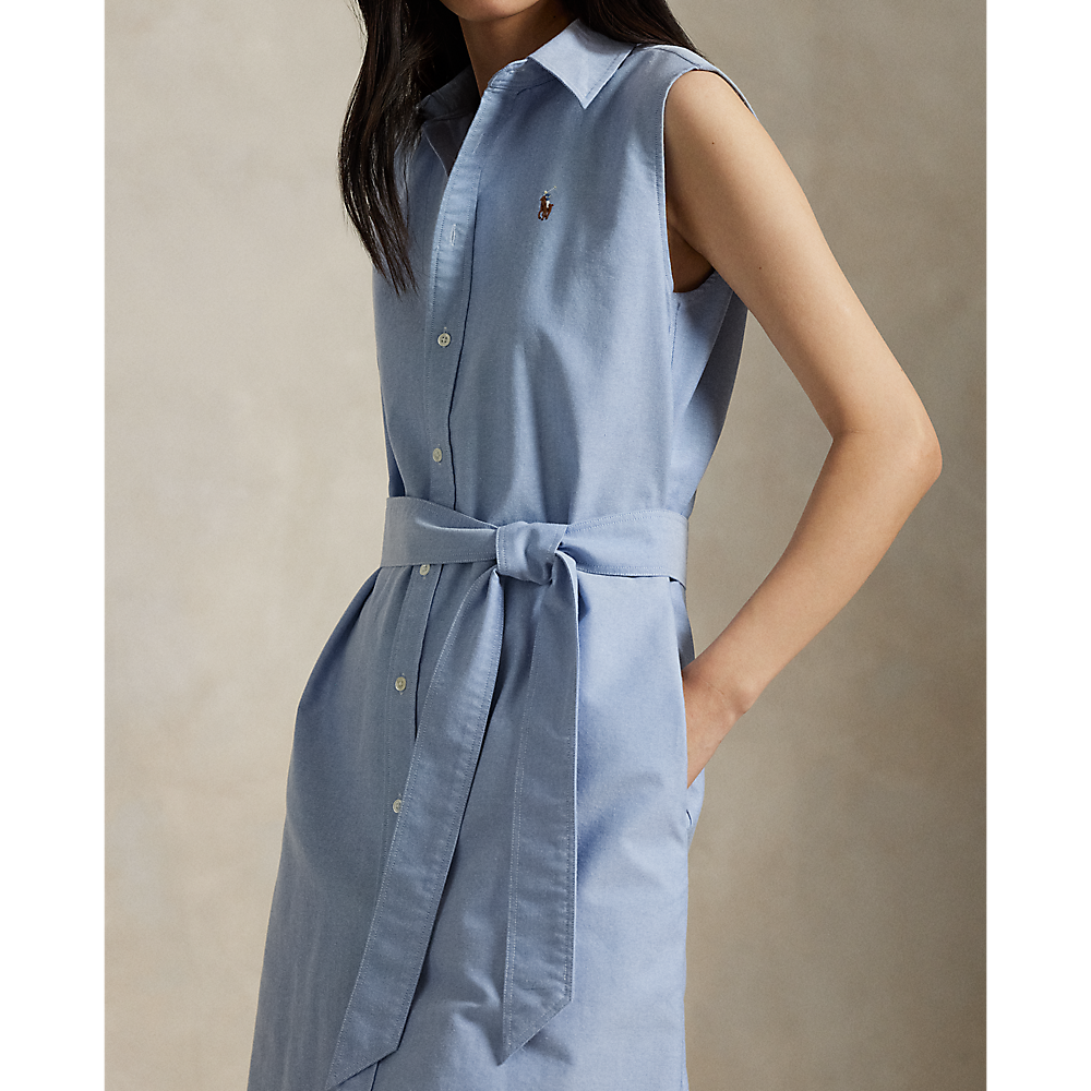PRL Belted Oxford Sleeveless Shirtdress/Haljina 211965853002