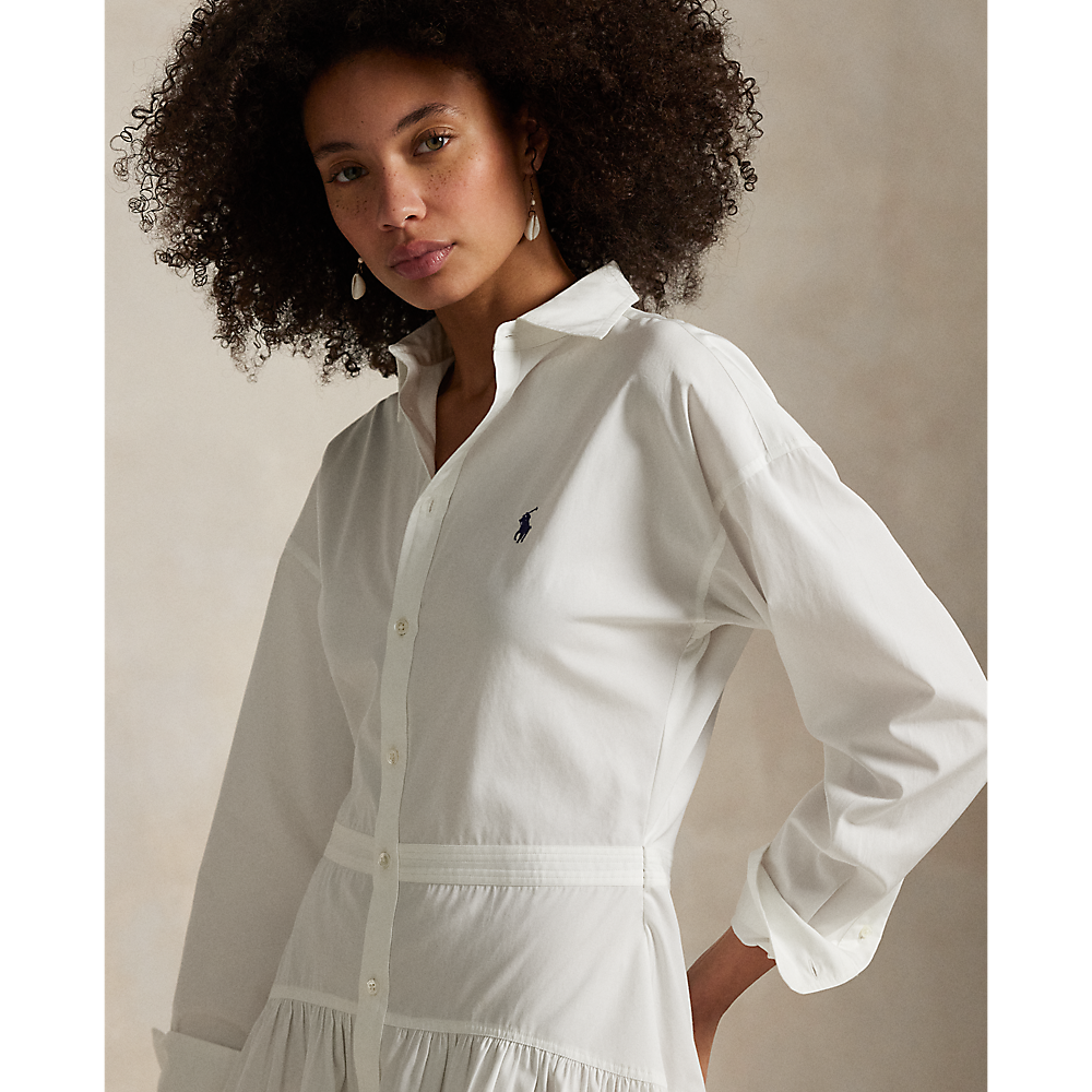 PRL Cotton Broadcloth Panelled Shirtdress/Haljina 211965856001