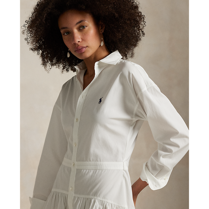 PRL Cotton Broadcloth Panelled Shirtdress/Haljina 211965856001