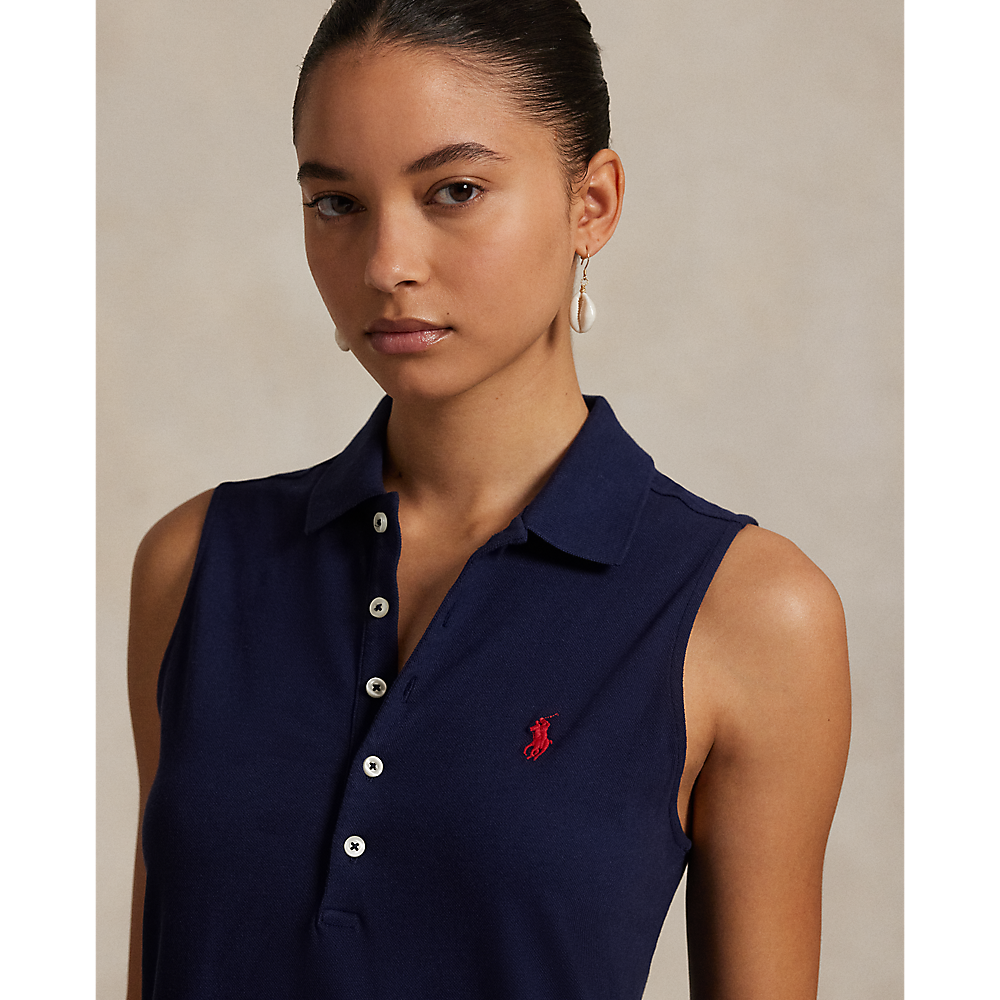 PRL Stretch-Cotton Sleeveless Polo Dress/Haljina 211968292002