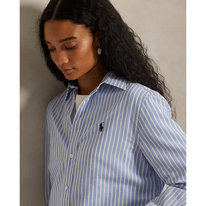 PRL Classic Fit Striped Cotton-Linen Shirt /Košulja 211971514503