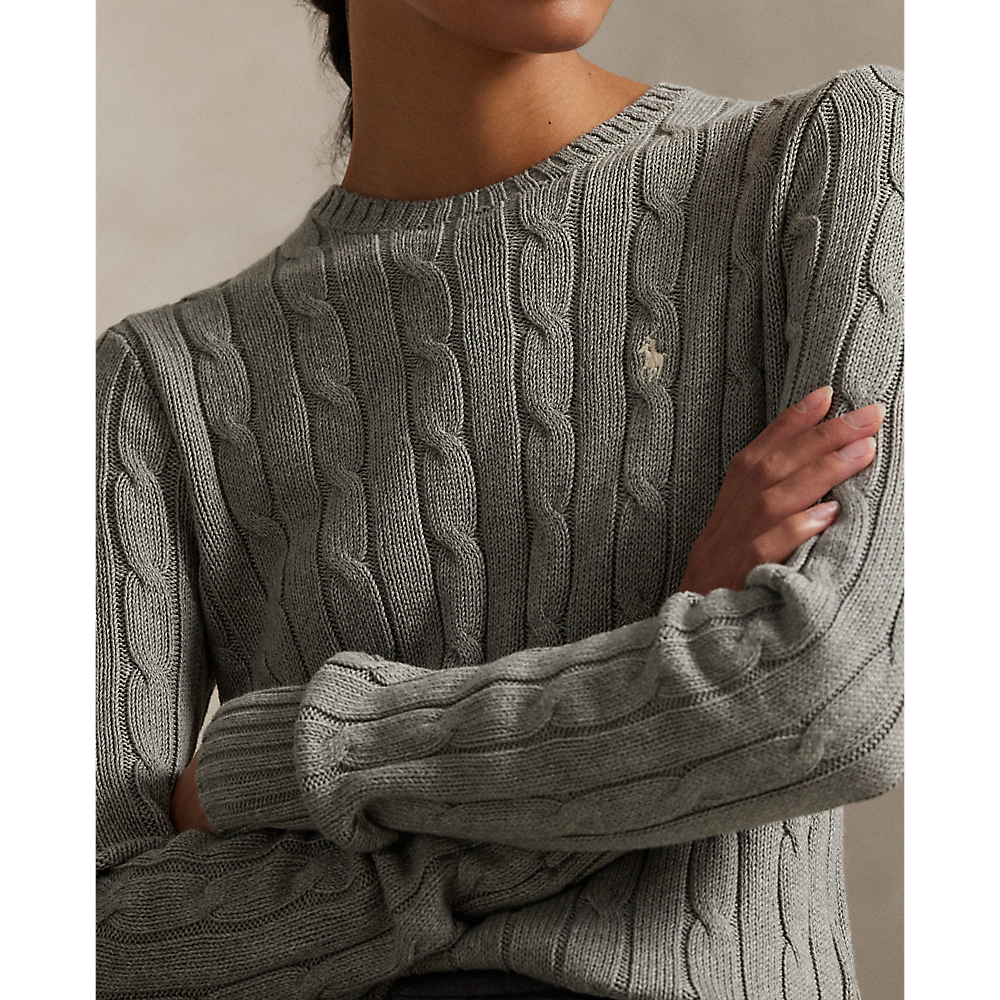 PRL Cable-Knit Cotton Crewneck Sweater/Pulover 211971795001