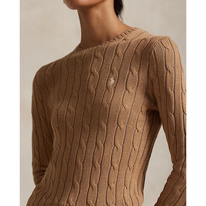 PRL Cable-Knit Cotton Crewneck Sweater  /Pulover 211971795002