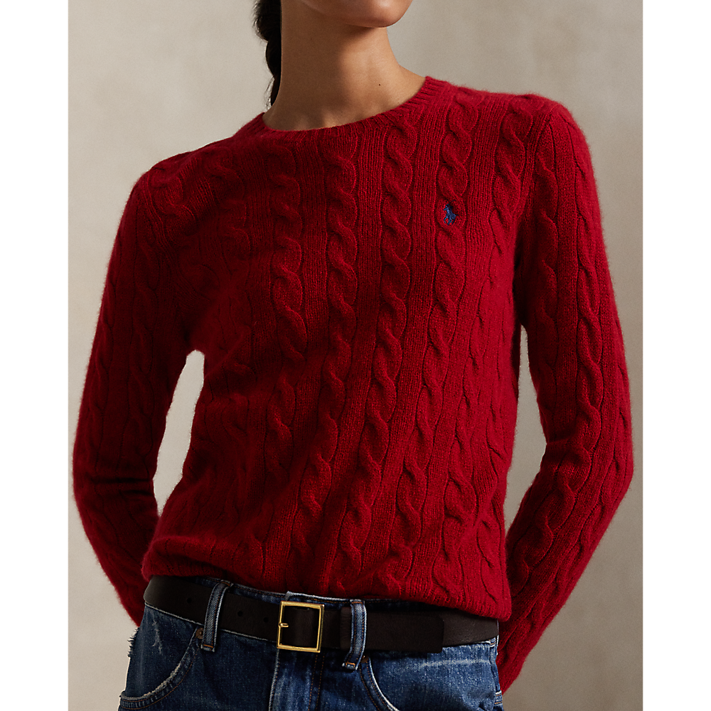 PRL Cable Wool-Cashmere Crewneck Jumper/Pulover 211971865013