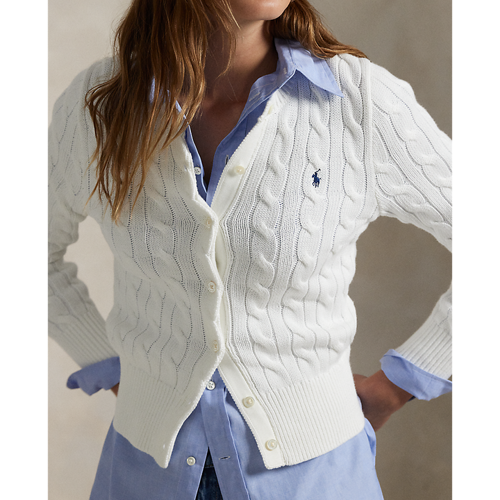 PRL Cable-Knit Cotton Crewneck Cardigan /Pulover 211971868007