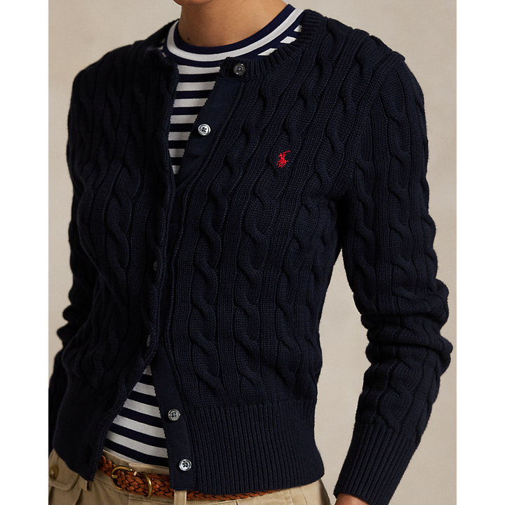 PRL Cable-Knit Cotton Crewneck Cardigan/Pulover 211971868008
