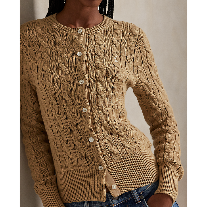 PRL Cable-Knit Cotton Crewneck Cardigan /Pulover 211971868502