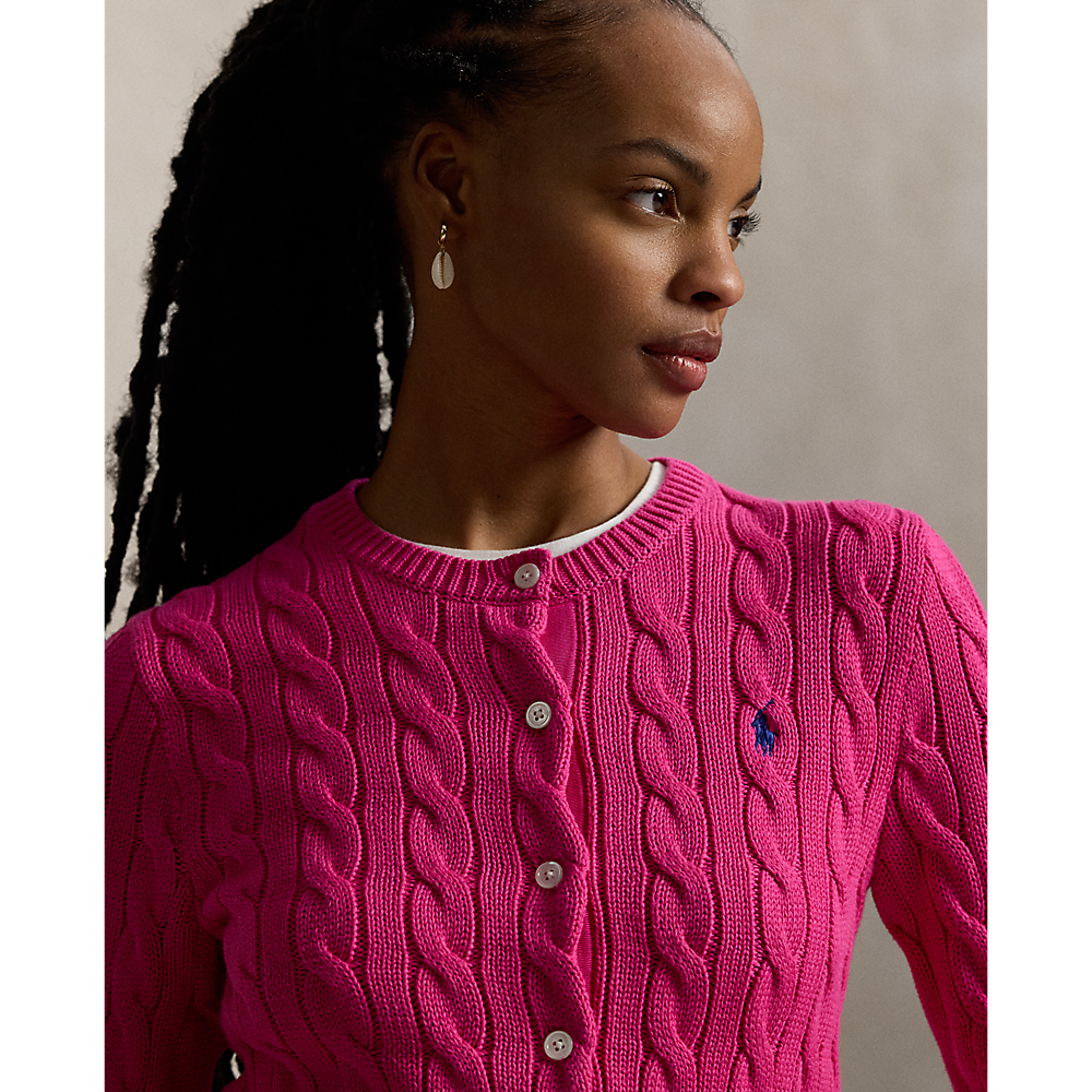 PRL Cable-Knit Cotton Crewneck Cardigan /Pulover 211971868509