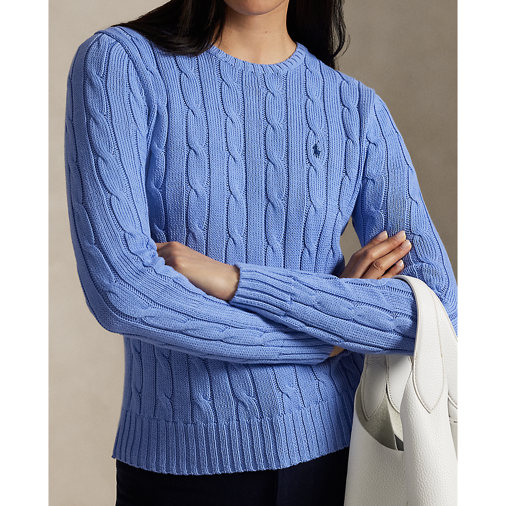 PRL Cable-Knit Cotton Crewneck Sweater/Pulover 211971869009
