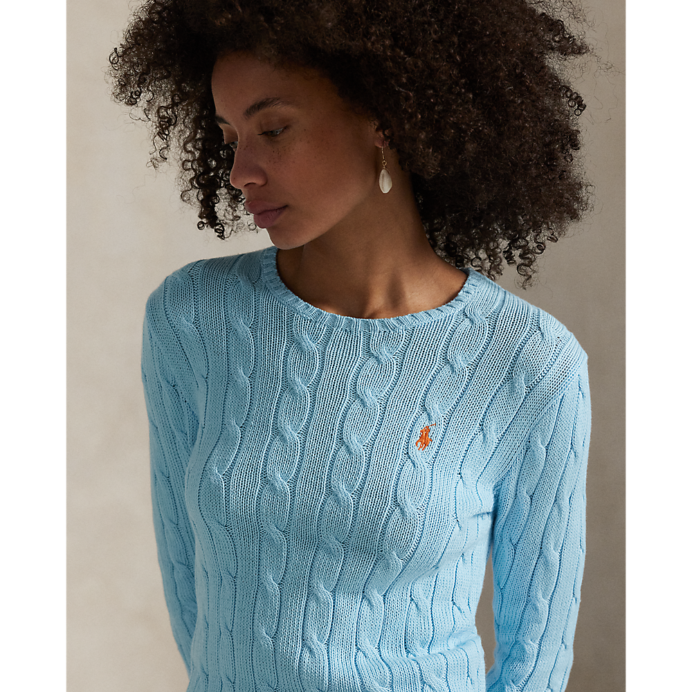 PRL Cable-Knit Cotton Crewneck Jumper/Pulover 211971869018
