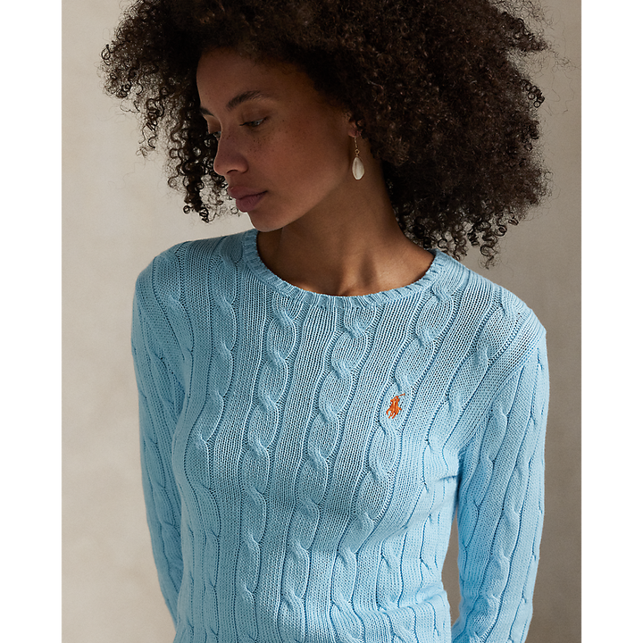 PRL Cable-Knit Cotton Crewneck Jumper/Pulover 211971869018