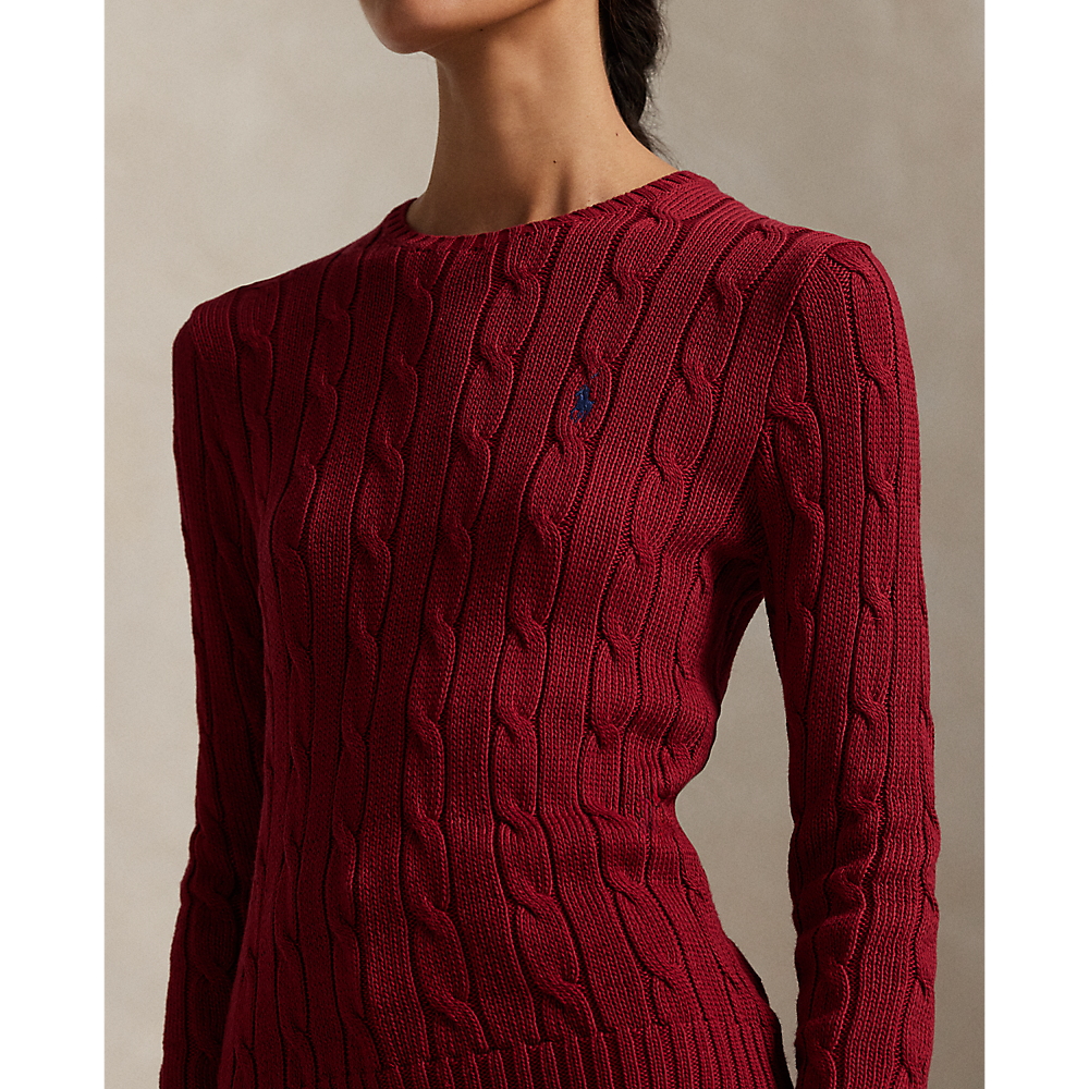PRL Cable-Knit Cotton Crewneck Jumper/Pulover211971869021