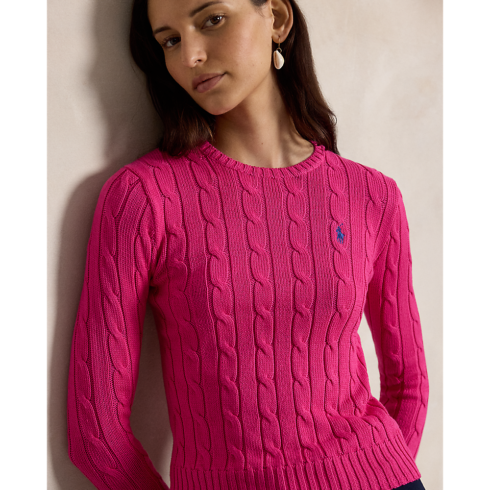 PRL Cable-Knit Cotton Crewneck Jumper/Pulover 211971869508