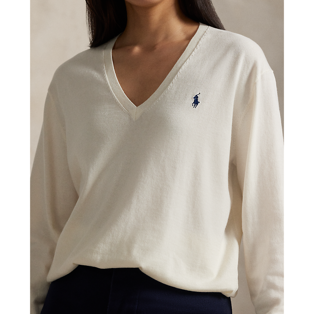 PRL Cotton V-Neck Sweater/Pulover 211972105002