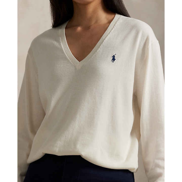 PRL Cotton V-Neck Sweater/Pulover 211972105002