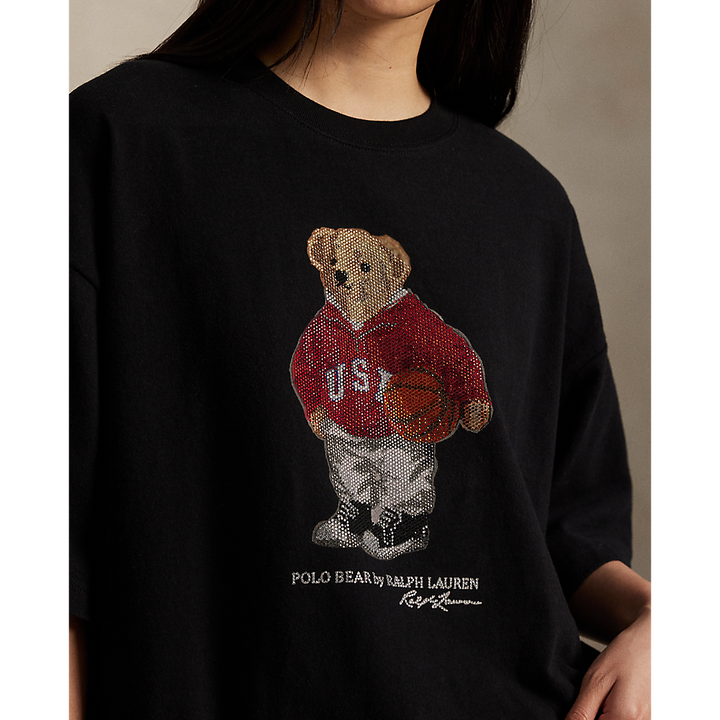 PRL Rhinestone Polo Bear Cotton Jersey Tee/Majica 211978140001