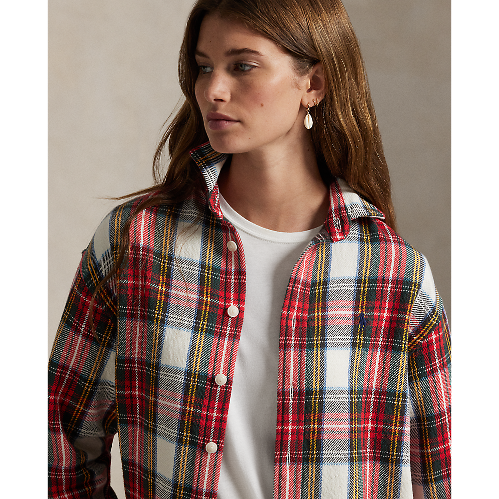 PRL Relaxed Fit Plaid Cotton Twill Shirt/Košulja 211978158001
