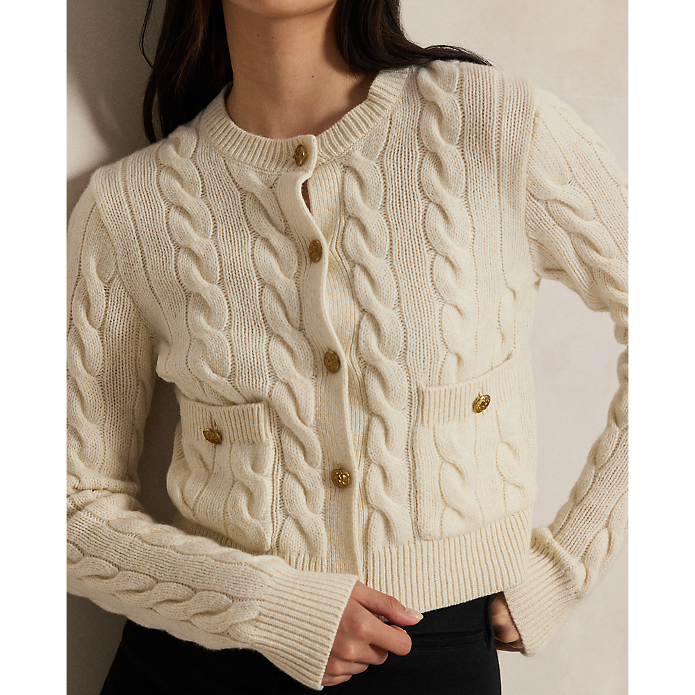 PRL Cable Wool-Cashmere Cardigan/Pulover 211978312500
