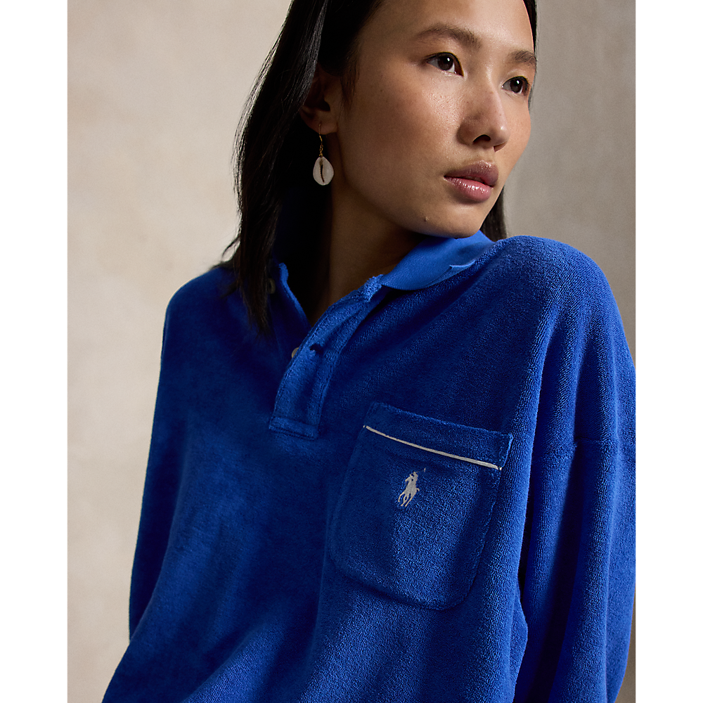 PRL Terry Long-Sleeve Polo Shirt/Polo majica 211A12737001