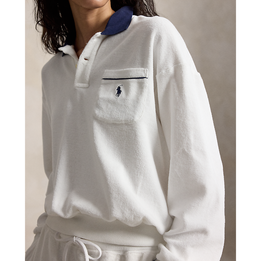 PRL Terry Long-Sleeve Polo Shirt/Polo majica 211A12737002