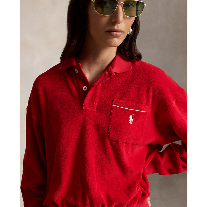 PRL Terry Long-Sleeve Polo Shirt/Polo majica 211A12737003