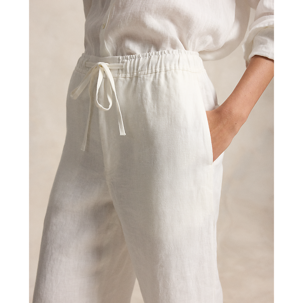 PRL Linen Drawstring Trousers/Hlače 211A12949001