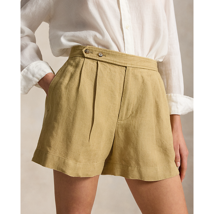 PRL Pleated Linen Short/Bermude 211A12967001