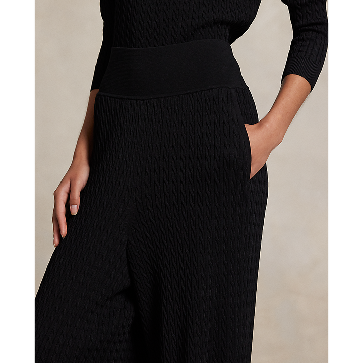 PRL Sweater Wide Leg Pants/ Hlače 211A93720001
