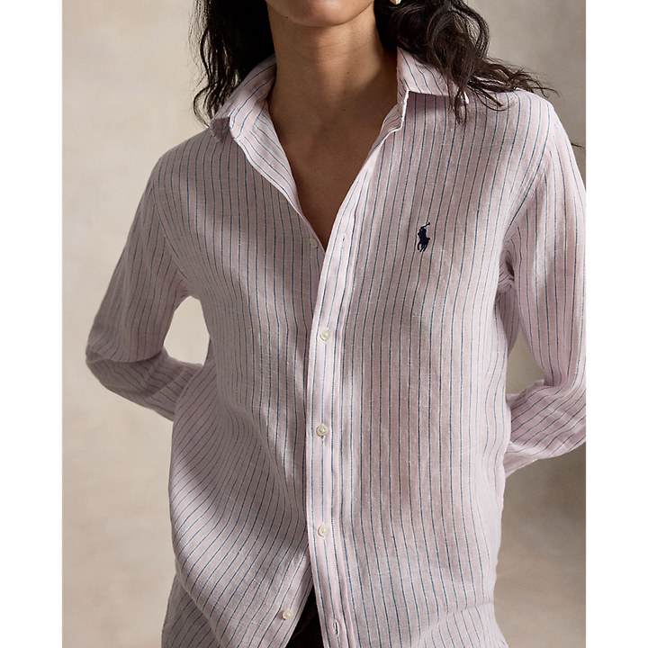 PRL Classic Fit Striped Linen Shirt/Košulja 211A96158011