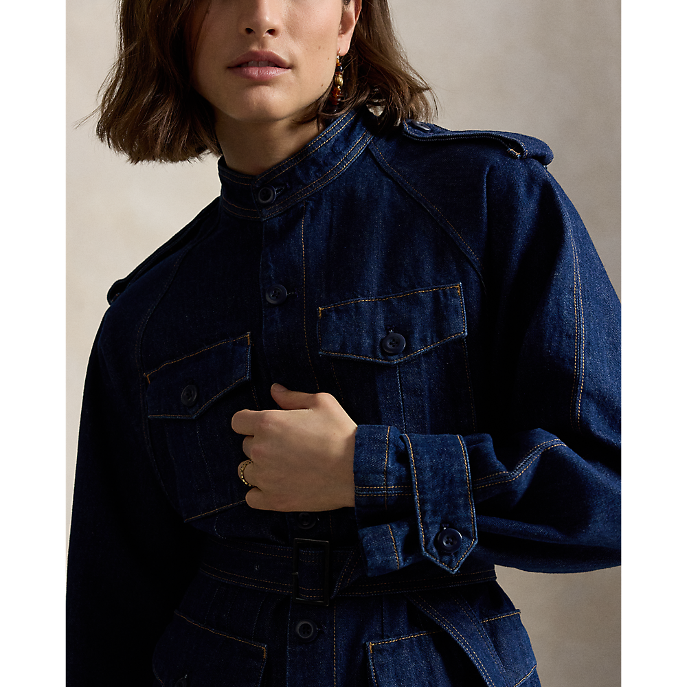 PRL Belted Denim Utility Jacket/Jakna 211A96316001