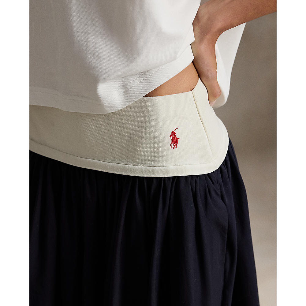 PRL A-Line Skirt with Contrasting Waistband/Suknja 211A96329001