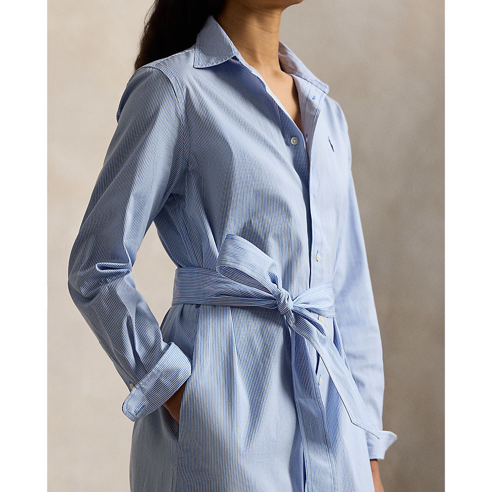 PRL Belted Striped Cotton Shirtdress/Haljina 211A96362001