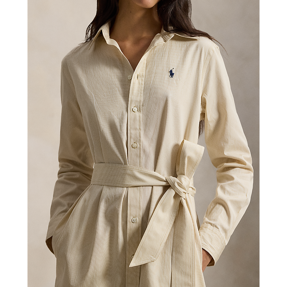 PRL Belted Striped Cotton Shirtdress/Haljina 211A96362002