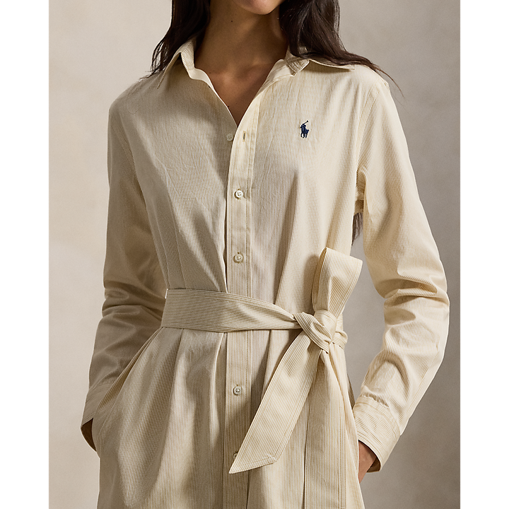 PRL Belted Striped Cotton Shirtdress/Haljina 211A96362002