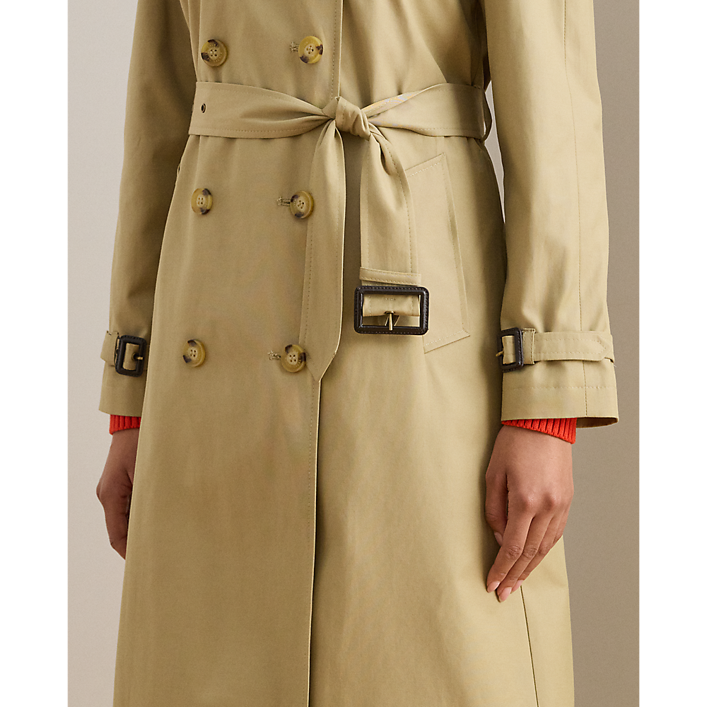 LRL Double-Breasted Belted Trench Coat/Baloner 297951259003