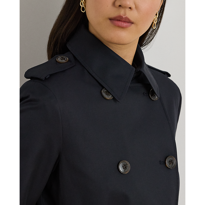 LRL Double-Breasted Cotton-Blend Trench Coat/Baloner 297967126004