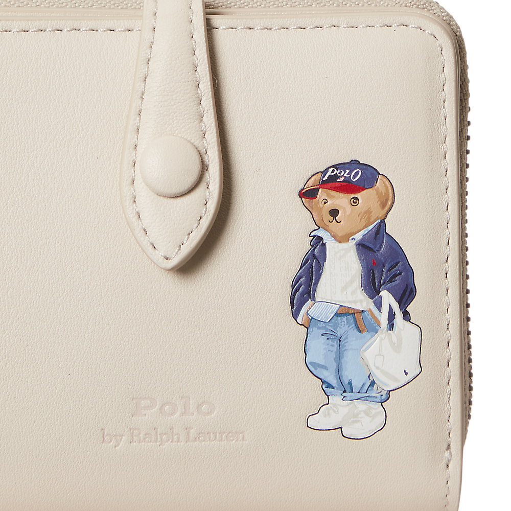 PRL Polo Bear Leather Compact Wallet/Novčanik 427P05787001