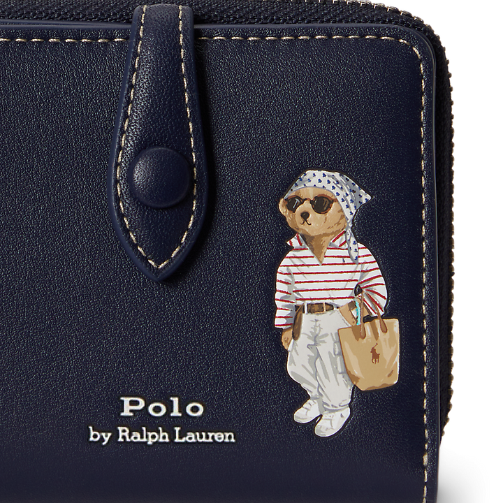 PRL Polo Bear Leather Compact Wallet /Novčanik 427P10990001