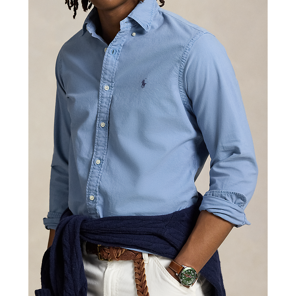 PRL Slim Fit Garment-Dyed Oxford Shirt/ Košulja 710804257059