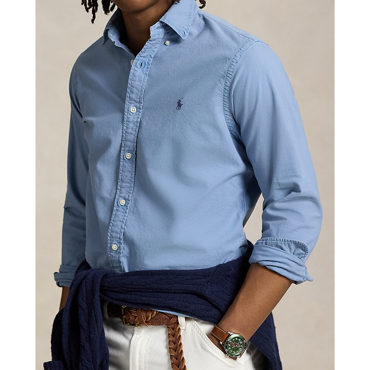 PRL Slim Fit Garment-Dyed Oxford Shirt/ Košulja 710804257059