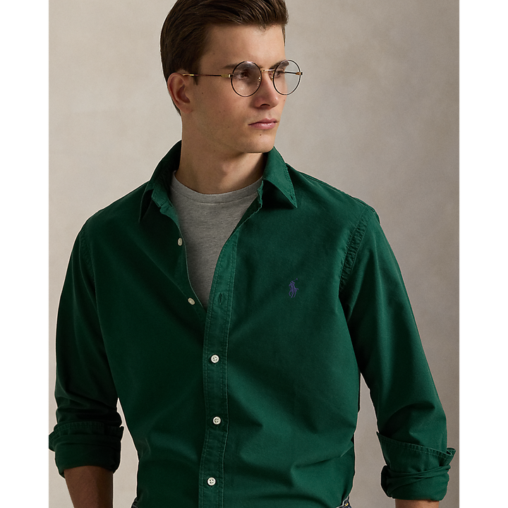 PRL Slim Fit Garment-Dyed Oxford Shirt/Košulja 710804257063