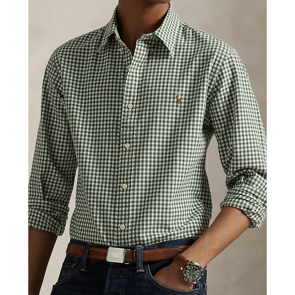 PRL Slim Fit Gingham Oxford Shirt/Košulja 710852744003
