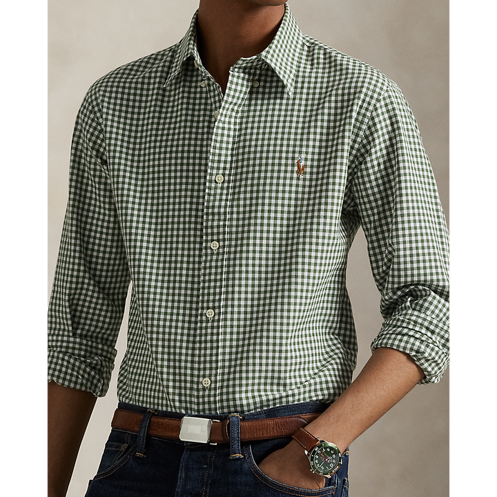 PRL Slim Fit Gingham Oxford Shirt/Košulja 710852744003
