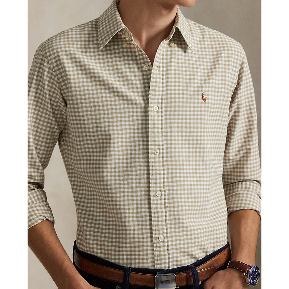 PRL Slim Fit Gingham Oxford Shirt/Košulja 710852744004